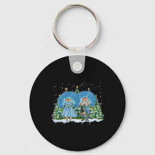 Sisters White Christmas Movie 1954 Xmas Snow Pajam Key Ring
