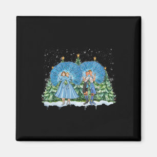 Sisters White Christmas Movie 1954 Xmas Snow Pajam Magnet
