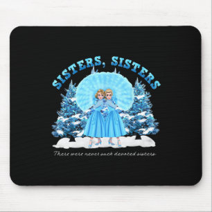 Sisters White Christmas Movie 1954 Xmas Snow Pajam Mouse Pad