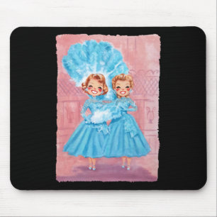 Sisters White Christmas Movie 1954 Xmas Snow Pajam Mouse Pad