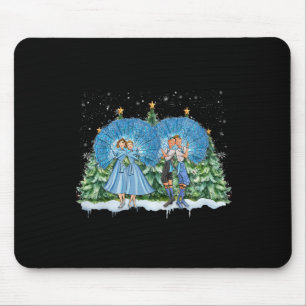 Sisters White Christmas Movie 1954 Xmas Snow Pajam Mouse Pad