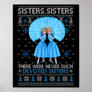 Sisters White Xmas Snow Christmas Movie 1954 Holid Poster