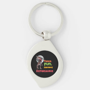 Sistersaurus Matching Sisters Dino Squad Design Key Ring