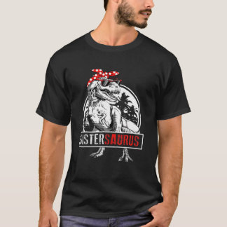 Sistersaurus T Rex Dinosaur Sister Saurus Mother's T-Shirt
