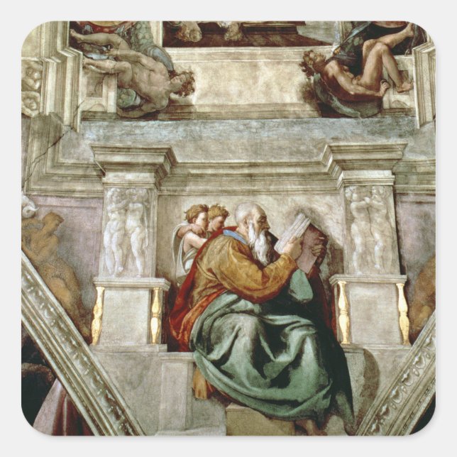Sistine Chapel Ceiling, 1508-12 Square Sticker (Front)
