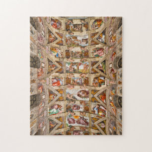 Sistine Chapel Ceiling, 1512 by Michelangelo Jigsaw Puzzle
