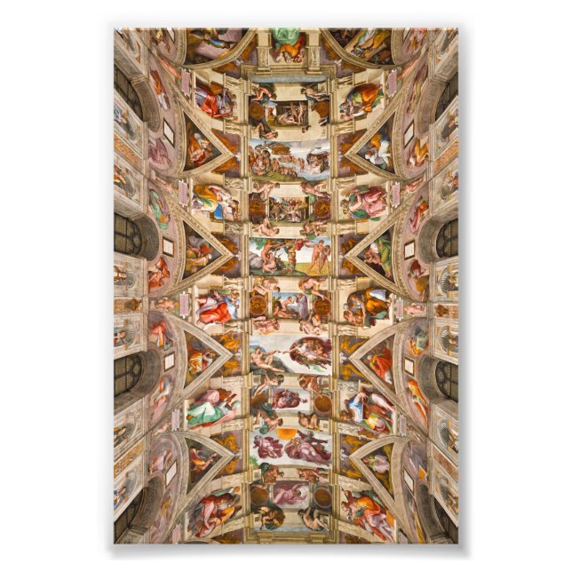 Sistine Chapel Ceiling, 1512 by Michelangelo Photo Print (Front)
