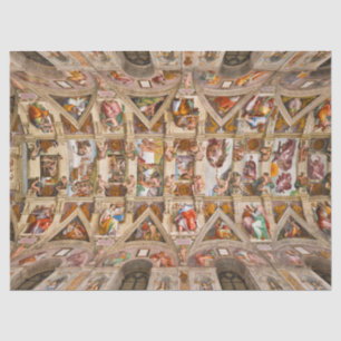 Sistine Chapel Ceiling, 1512 by Michelangelo Tissue Paper