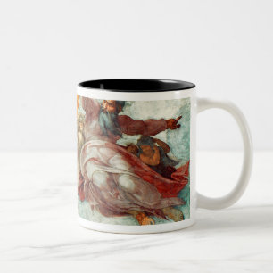 Sistine Chapel Ceiling 3 Two-Tone Coffee Mug