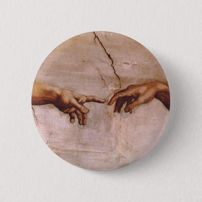 Sistine Chapel Ceiling 6 Cm Round Badge (Front)