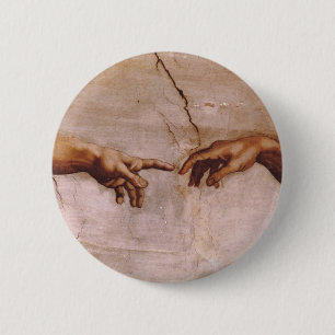 Sistine Chapel Ceiling 6 Cm Round Badge