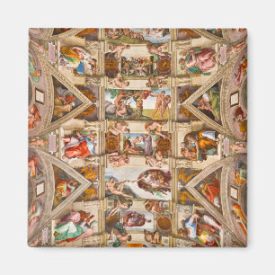 Sistine Chapel Ceiling by Michelangelo Buonarroti Magnet