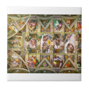 Sistine Chapel Ceiling By Michelangelo Ceramic Tile