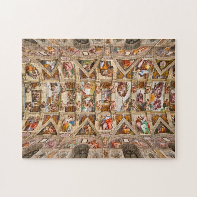Sistine Chapel Ceiling by Michelangelo Jigsaw Puzzle (Horizontal)