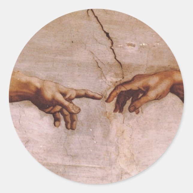 Sistine Chapel Ceiling Classic Round Sticker (Front)