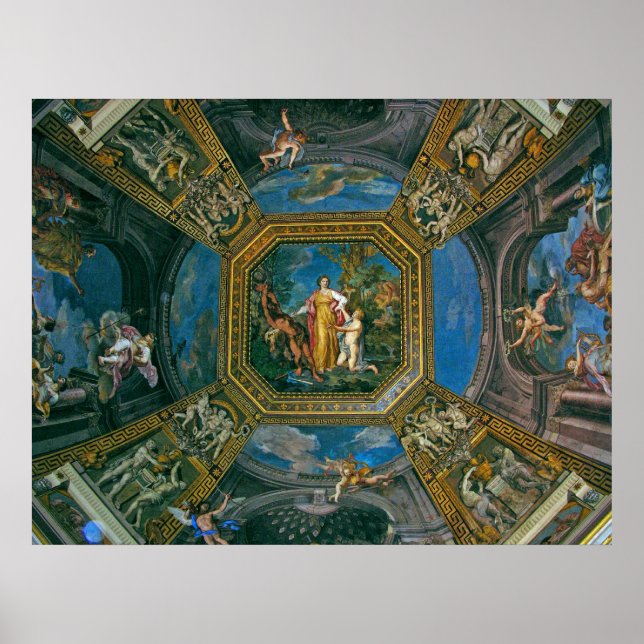 Sistine Chapel Ceiling Detail Poster (Front)