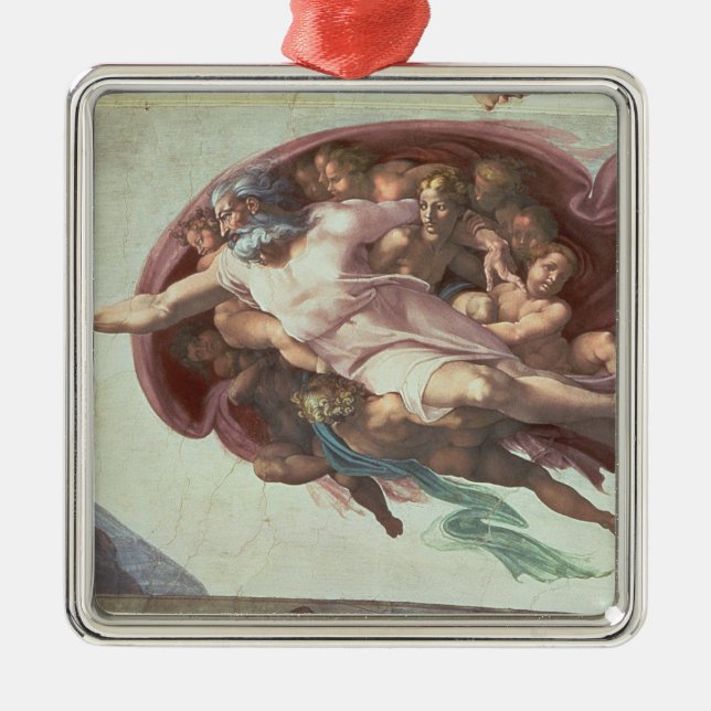 Sistine Chapel Ceiling Metal Tree Decoration (Front)