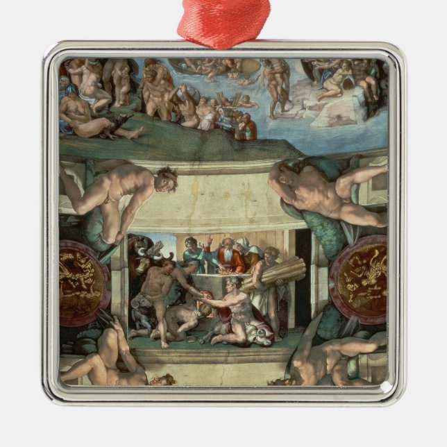 Sistine Chapel Ceiling Metal Tree Decoration (Front)