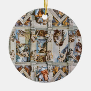 Sistine Chapel Ceiling Michelangelo Ceramic Ornament