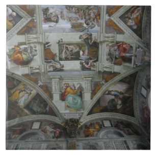 Sistine Chapel Ceiling, Rome Italy Ceramic Tile