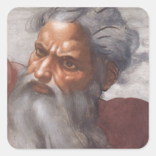 Sistine Chapel ceiling Square Sticker