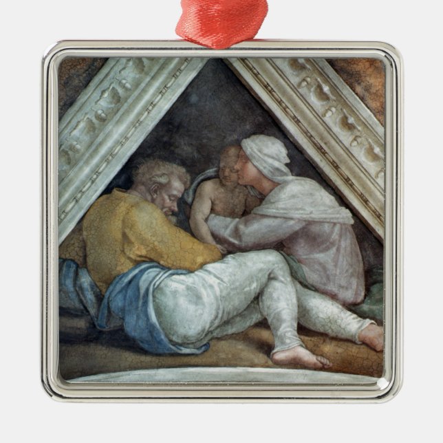 Sistine Chapel Ceiling: The Ancestors of Christ Metal Tree Decoration (Front)
