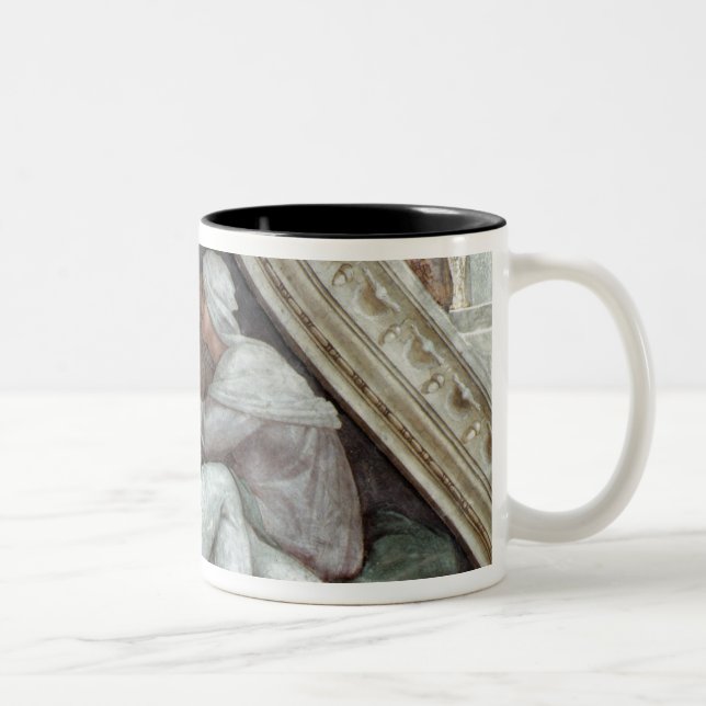 Sistine Chapel Ceiling: The Ancestors of Christ Two-Tone Coffee Mug (Right)
