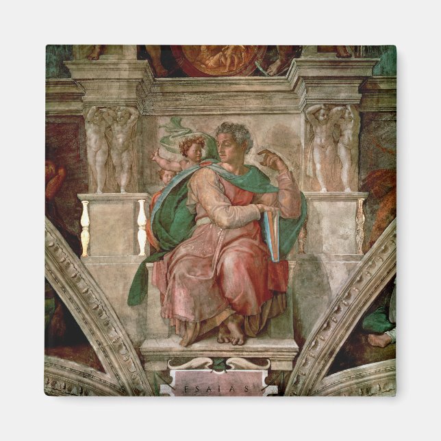 Sistine Chapel Ceiling: The Prophet Isaiah Magnet (Front)
