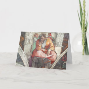 Sistine Chapel Ceiling: The Prophet Jeremiah Card