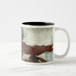 Sistine Chapel Ceiling Two-Tone Coffee Mug