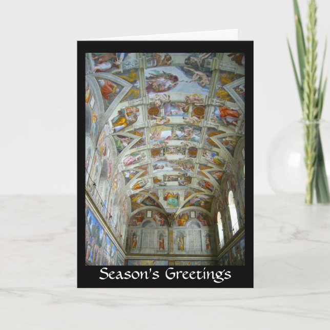 sistine chapel greetings holiday card (Front)