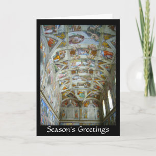 sistine chapel greetings holiday card