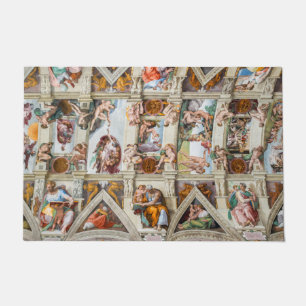 Sistine Chapel Michelangelo - Vatican, Rome, Italy Doormat