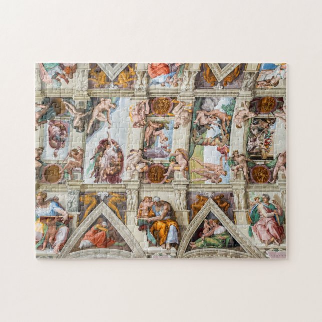 Sistine Chapel Michelangelo - Vatican, Rome, Italy Jigsaw Puzzle (Horizontal)