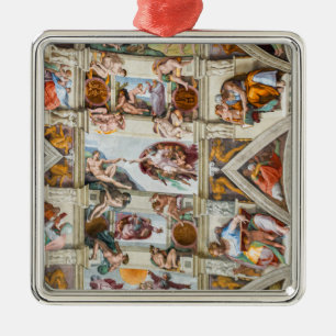 Sistine Chapel Michelangelo - Vatican, Rome, Italy Metal Ornament