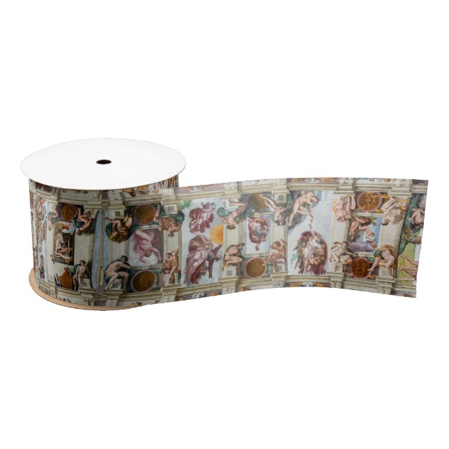 Sistine Chapel Michelangelo - Vatican, Rome, Italy Satin Ribbon (Spool)