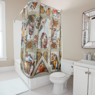 Sistine Chapel Michelangelo - Vatican, Rome, Italy Shower Curtain
