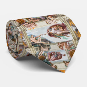 Sistine Chapel Michelangelo - Vatican, Rome, Italy Tie
