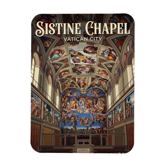 Sistine Chapel Vatican City Magnet (Vertical)