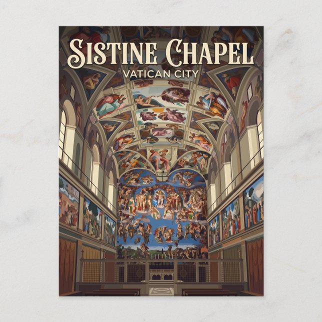 Sistine Chapel Vatican City Postcard (Front)