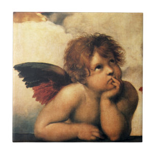 Sistine Madonna Angels by Raphael Sanzio Ceramic Tile