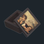 Sistine Madonna Angels by Raphael Sanzio Gift Box<br><div class="desc">Sistine Madonna (detail) (c. 1512-1514). Artist: Raphael Sanzio (1483-1520) or simply Raphael or Raffaello. Sistine Madonna (detail) is a vintage Renaissance fine art religious portrait painting featuring two angels looking upwards towards the clouds and the heavens.</div>