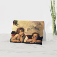 Sistine Madonna Angels by Raphael Sanzio
