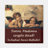 Sistine Madonna Angels by Raphael Sanzio