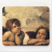 Sistine Madonna Angels by Raphael Sanzio