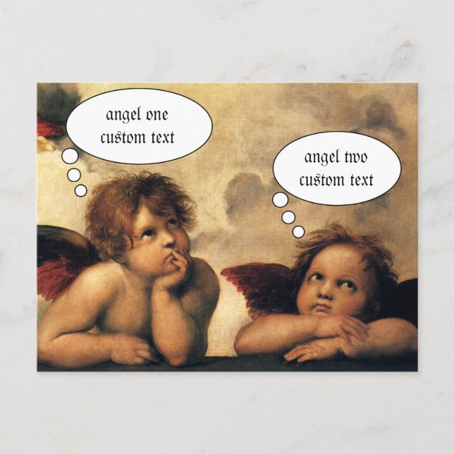 Sistine Madonna Angels by Raphael Sanzio Postcard (Front)