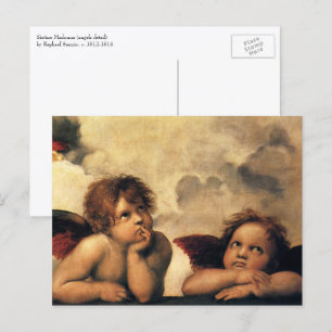 Sistine Madonna Angels by Raphael Sanzio Postcard