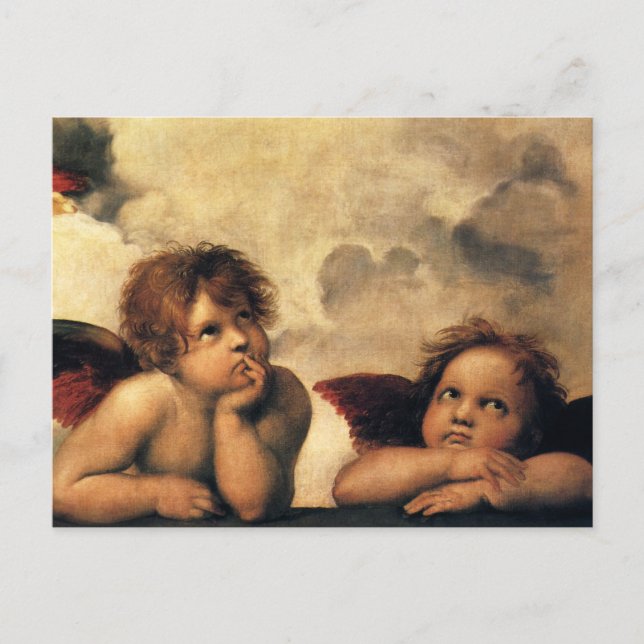 Sistine Madonna Angels by Raphael Sanzio Postcard (Front)