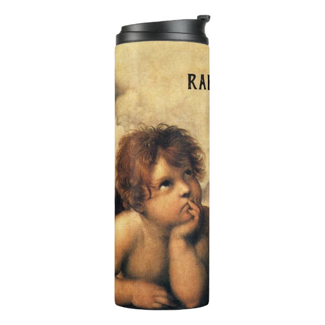 Sistine Madonna Angels by Raphael Sanzio Thermal Tumbler (Rotated Left)