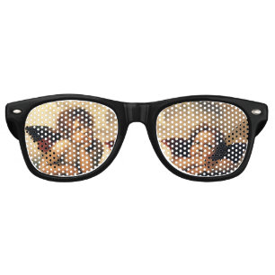 Sistine Madonna, Angels detail by Raphael Retro Sunglasses